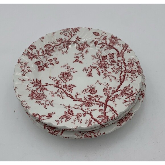 Johnson Brothers Old Bradbury Pink Bread Plate - Picture 1 of 4